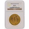 Image 1 : 1908 NM $20 St. Gaudens Double Eagle Gold Coin NGC Graded MS62