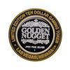 Image 2 : .999 Silver Golden Nugget Las Vegas $10 Casino Gaming Token Limited Edition