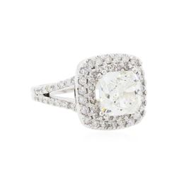 14KT White Gold GIA Certified 3.72ctw Diamond Ring