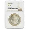 Image 1 : 1878-S $1 Morgan Silver Dollar NGC Graded MS63