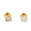 Image 1 : 14KT Yellow Gold 1.34ctw. Diamond Stud Earrings