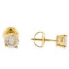 Image 2 : 14KT Yellow Gold 1.34ctw. Diamond Stud Earrings