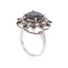 Image 3 : 14KT White Gold 5.51ctw Black and White Diamond Ring