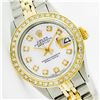 Image 1 : Womens Rolex Two-Tone Mother Of Pearl Diamond Datejust Wristwatch