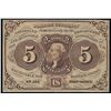 Image 1 : 1862 5 Cent 1st Issue Fractional Note