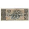 Image 1 : 1800s $20 The New Orleans Canal & Banking Co Obsolete Bank Note