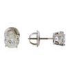 Image 2 : 14KT White Gold 1.42ctw. Diamond Stud Earrings