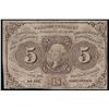 Image 1 : 1862 5 Cent 1st Issue Fractional Note