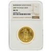 Image 1 : 2007-W $25 Burnished American Gold Eagle Coin NGC MS70