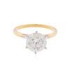 Image 2 : 14KT Yellow Gold 3.05ct. Brilliant Cut Diamond Solitaire Ring