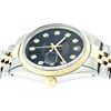 Image 6 : Gents Rolex Two-Tone Black Diamond Fluted Bezel Datejust Wristwatch
