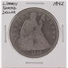 Image 1 : 1842 $1 Silver Liberty Seated Dollar Coin