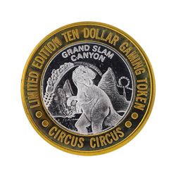 .999 Silver Circus Circus Hotel & Casino $10 Gaming Token Limited Edition