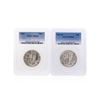 Image 1 : Set of 1947 & 1947-D Walking Liberty Half Dollar Coins PCGS Graded MS65