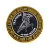 Image 1 : .999 Silver Treasure Island Las Vegas $10 Casino Gaming Token Limited Edition