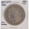Image 1 : 1891-CC $1 Morgan Silver Dollar Coin - Rim Damage