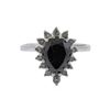 Image 1 : 14KT White Gold 3.45ctw Fancy Black and White Diamond Ring