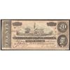 Image 1 : 1864 $20 The Confederate States of America Note
