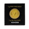 Image 1 : 1g .9999 Fine Gold 2016 Canadian 50 Cents Gold Coin
