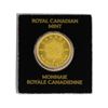 Image 2 : 1g .9999 Fine Gold 2016 Canadian 50 Cents Gold Coin