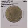 Image 1 : 1936 Elgin Illinois Centennial Commemorative Half Dollar Coin