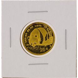 1987  1/4 oz China Panda Gold Coin