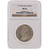 Image 1 : 1917(B) India Rupee Silver Coin NGC MS62