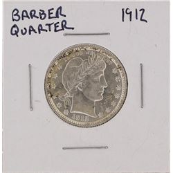 1912 Barber Silver Quarter BU