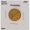 Image 1 : 1905 Great Britain Sovereign Gold Coin