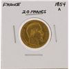Image 1 : 1854-A 20 Francs France Gold Coin