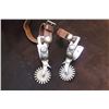 Image 4 : Heavy Banded Crockett Spurs- 4 Nickel Conchos on Each Spur-Straps