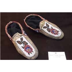 Beaded Plateau Moccasins- 11.5"L x 4"W
