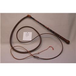 Unmarked Kangaroo Stock Whip- 16 Plait- 9'L