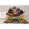 Image 1 : Original Hand Made Wells Fargo Stagecoach- Made and Signed by Miniature Builder Oscar Cortes in Cali