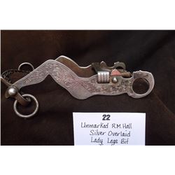 Unmarked R.M. Hall Silver Overlaid Lady Legs Bit- Spade