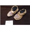 Image 1 : Beaded Kootenai Moccasins- Flathead Reservation- 9"L X 3.5"W
