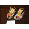 Image 1 : Beaded Plains Indian Moccasins 7.5"L X 3.5"W
