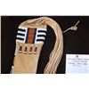 Image 1 : Unmarked Robert Guion Beaded Quiver- Smoked Deer Hide 40" X 6"