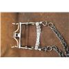 Image 5 : Marked Rowdy 8 Silver and Damascus Bit- Santa Barbara- Spade- 30 Layers- Rein Chains- Rowdy Gingeric