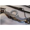 Image 2 : Garcia Nickel Inlaid Bit- Santa Barbara Cheek- Salinas Mouth- Rein Chains- One Ear Headstall with Ni