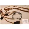 Image 1 : Garcia- Elko, Nev.- Silver Inlaid Bit- Nevada Cheek- Curb- Rein Chains- Kangaroo Headstall and Romal