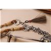 Image 4 : Garcia- Elko, Nev.- Silver Inlaid Bit- Nevada Cheek- Curb- Rein Chains- Kangaroo Headstall and Romal