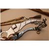 Image 6 : Garcia- Elko, Nev.- Silver Inlaid Bit- Nevada Cheek- Curb- Rein Chains- Kangaroo Headstall and Romal