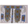 Image 6 : Plains Indian Beaded Belt and Wrist Cuffs- Frame 40" X 30"