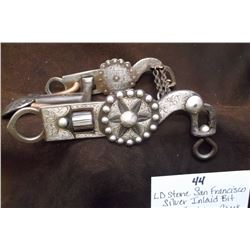 LD Stone- San Francisco- Silver Inlaid Bit- Santa Barbara Cheek- Spoon