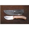 Image 2 : Skaggs Wood Handle Knife- Overall 8.5"- Blade 3.5"- Sheath