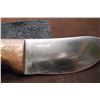 Image 3 : Skaggs Wood Handle Knife- Overall 8.5"- Blade 3.5"- Sheath