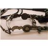 Image 7 : Deer Lodge Prison Made Hitched Horsehair Bridle with Matching Reins- Fulling Hitched including Poppe