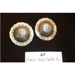 Visalia Stock Saddle Co. S.F. Cal. Silver Conchos