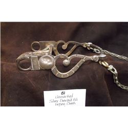 Unmarked Silver Overlaid Bit- Fresno Cheek- Spade- Rein Chains
